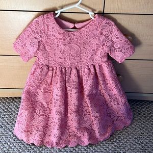 Janie and Jack Pink Lace Dress - 2T